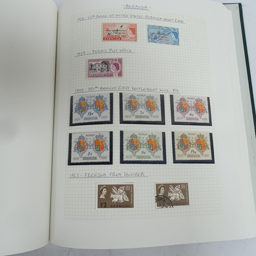 357 - 6 albums of world stamps, including Bahamas Barbados, Gambia etc