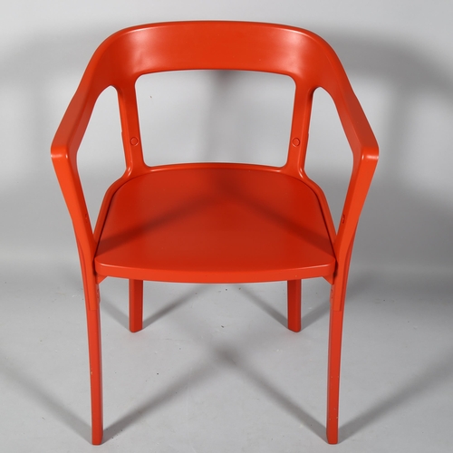 521 - Ronan & Erwan Bouroullec for Magis, Italy, a Steelwood chair, oak and powder coated steel constructi... 