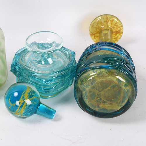 541 - 4 pieces of Mdina glass, all signed Mdina to base, tallest 19cm