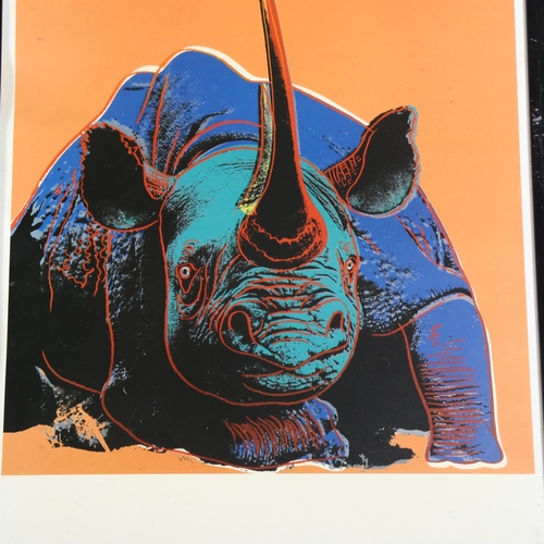 556 - Andy Warhol (1928-1987), 5 prints from the Endangered Spieces series, published 1983 by Ronald Feldm... 