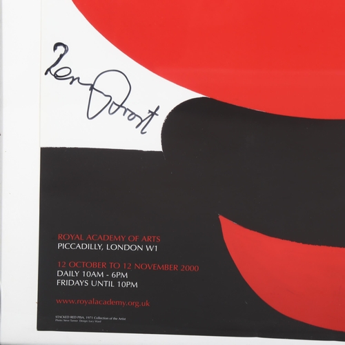 591 - Sir Terry Frost, a signed poster for the Six Decades exhibition, Royal Academy 2000, framed, poster ... 