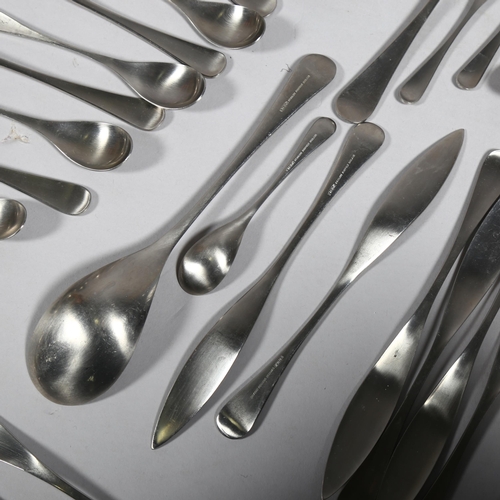 599 - Robert Welch for Old Hall, a 79 piece Alveston design stainless steel cutlery set, all with makers m... 