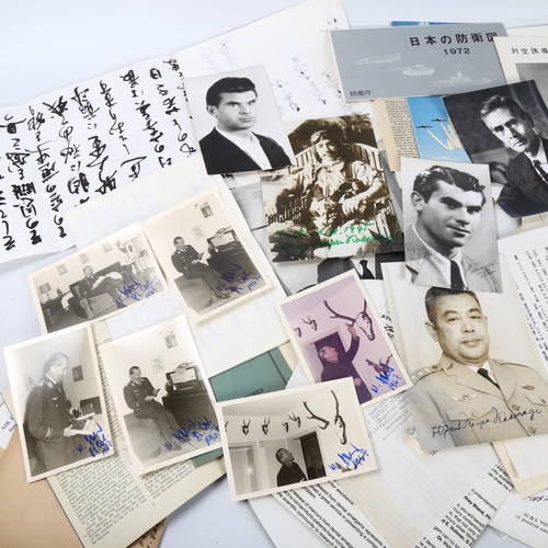 277 - A group of ephemera and photographs, including Second World War Period signed photographs of Japanes... 