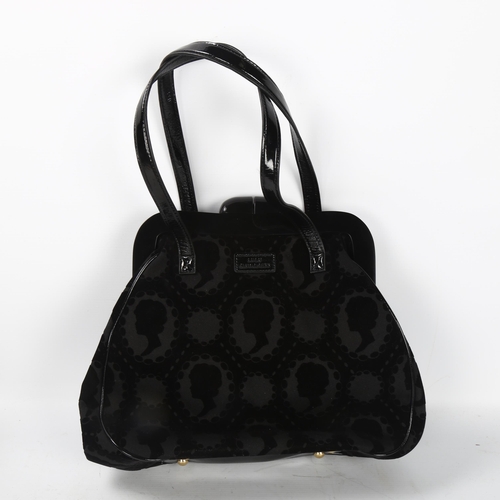 286 - Lulu Guinness Pollyanna cameo design handbag, width 35cm, with dust bag