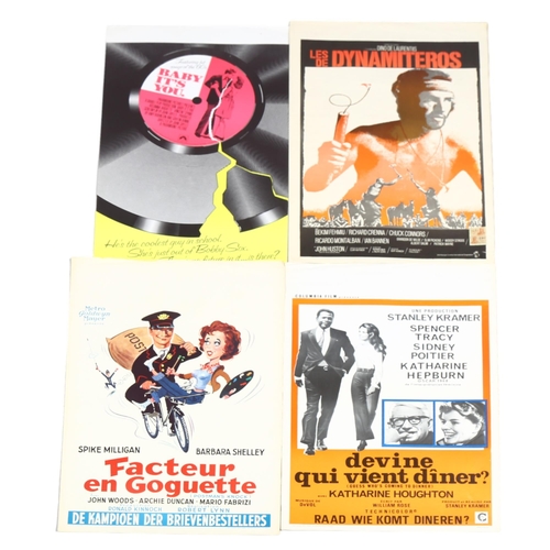 311 - A collection of French Vintage cinema foyer advertising posters (16)