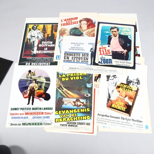 311 - A collection of French Vintage cinema foyer advertising posters (16)