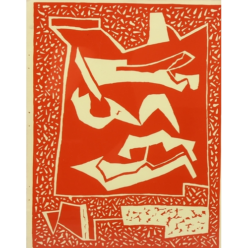 793 - Alberto Magnelli, figures, 1938, original linocut print for XXth Siecle no. 4, from an edition of 12... 