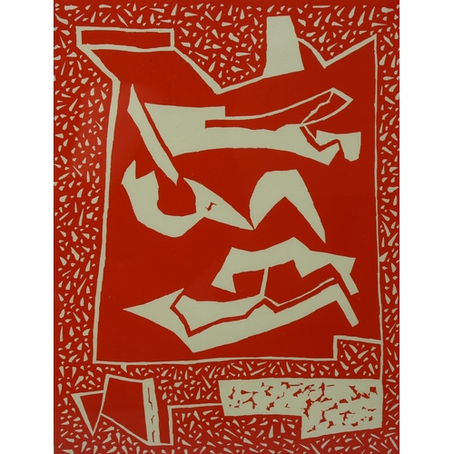 793 - Alberto Magnelli, figures, 1938, original linocut print for XXth Siecle no. 4, from an edition of 12... 