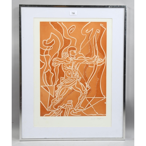 796 - Andre Masson, L'Odysee, etching/aquatint, 1977/8, no. 9/120, signed in pencil, plate 49cm x 35cm, fr... 