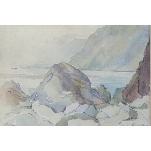 817 - Zillah Pettit, coastal scenes on Mull, pair of watercolours, signed and dated 1984, 23cm x 19cm, fra... 