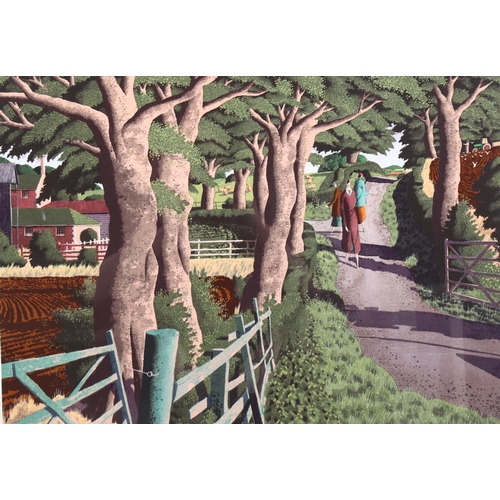 874 - Simon Palmer, The Sisters Went Their Separate Ways, colour lithograph, signed in pencil, no.174/350,... 