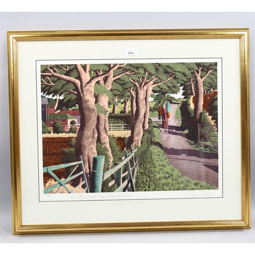 874 - Simon Palmer, The Sisters Went Their Separate Ways, colour lithograph, signed in pencil, no.174/350,... 