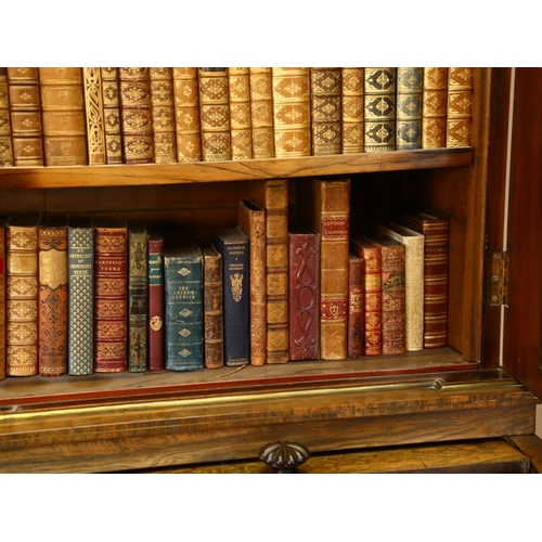 34 - A quantity of Antique leather-bound books, with gilded and embossed spines, including The Railways O... 