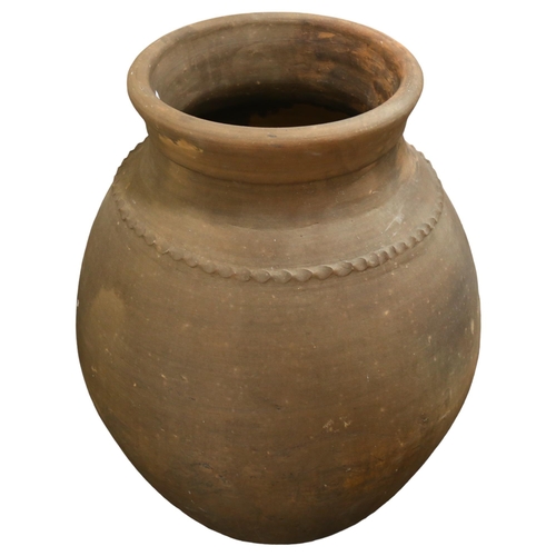 272 - A Mediterranean terracotta oil jar, height 71cm