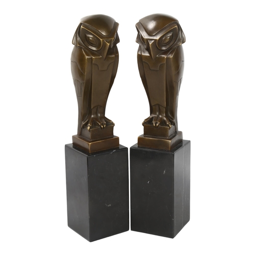 120 - **DESCRIPTION CHANGE** *After* Marcel Bouraine (1886 - 1948), a pair of patinated bronze sculptures ... 