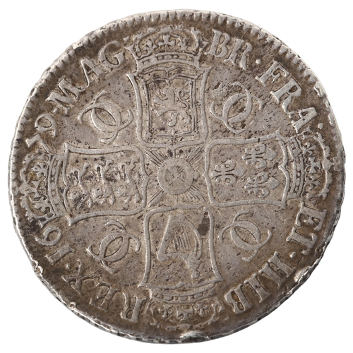 200 - Charles II 1679 silver crown, 29.5g, diameter 37.7mm