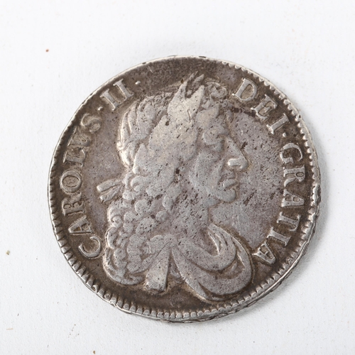 200 - Charles II 1679 silver crown, 29.5g, diameter 37.7mm