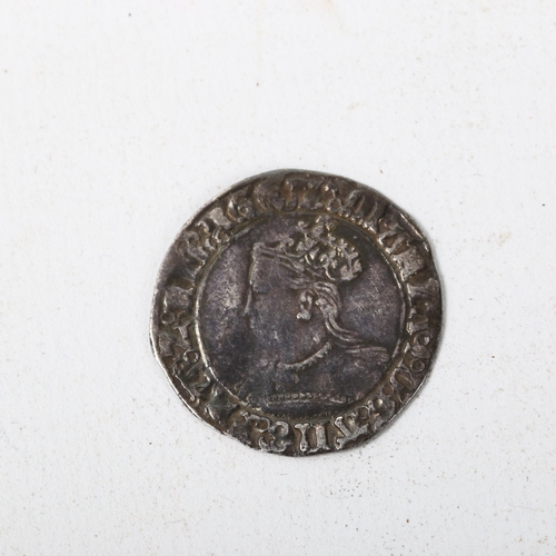 212 - A silver groat Mary 1553 - 1554 with Pomegranate Mint mark, 2.1g, diameter 23.5mm