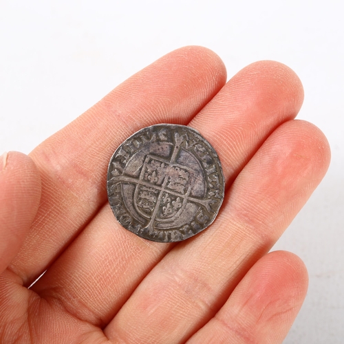 212 - A silver groat Mary 1553 - 1554 with Pomegranate Mint mark, 2.1g, diameter 23.5mm