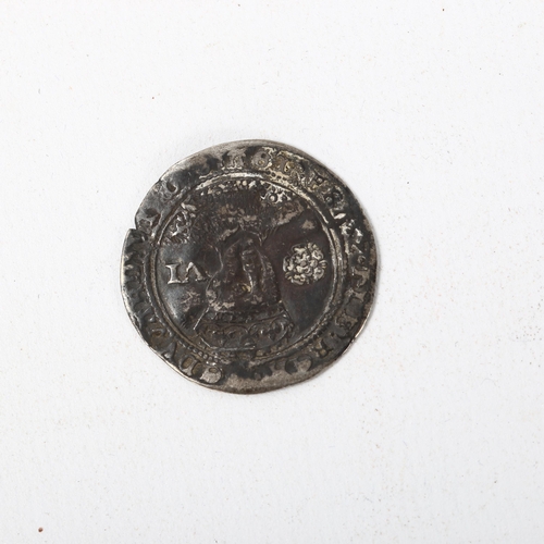 213 - An Edward VI silver sixpence Mint mark DUN, 2.9g, diameter 25.9mm