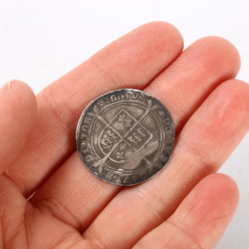 213 - An Edward VI silver sixpence Mint mark DUN, 2.9g, diameter 25.9mm