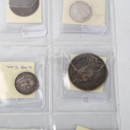 218 - A collection of British coins, 18th and 19th century (8)