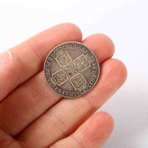 221 - A George II silver shilling dated 1758, 5.9g, diameter 25.5mm