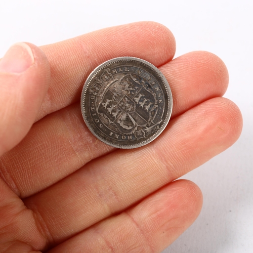 222 - A George III silver shilling dated 1819, 5.6g, diameter 23.5mm