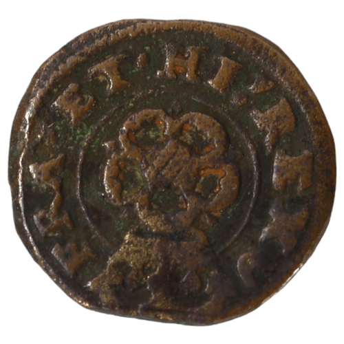 224 - A Charles I Rose farthing, 1.1g, diameter 13.5mm