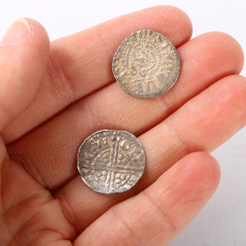 225 - 2 x Henry III silver pennies, approx 1.5g each, approx diameter 17.5mm