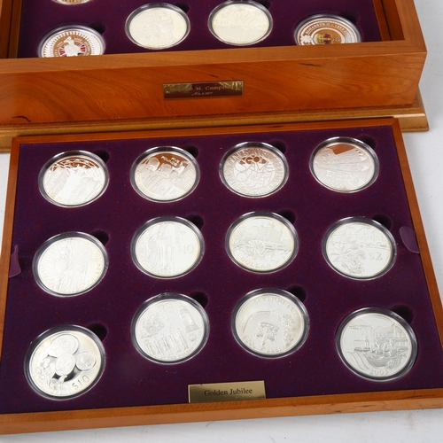 226 - A collection of 24 silver proof coins for Queen Elizabeth II Golden Jubilee Collection issued by The... 