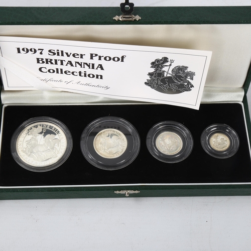 230 - 2 Royal Mint Silver Proof Coin Collections, 1997 Britannia Collection and 2009 Piedfort Collection