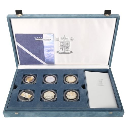 233 - The Royal Mint Masterpiece Millennium Collection of Silver Proof coins, 24 in total, silver content ... 