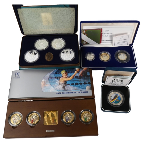 253 - Various collections of silver proof coins, including Voyages Into History 2002, 2003 Silver Proof Pi... 