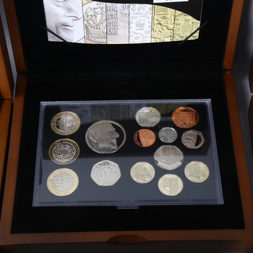 257 - The Royal Mint - 4 Executive Proof sets of coins, 2008 to 2011, in presentation boxes with certifica... 