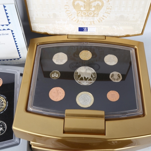 259 - 4 Royal Mint Executive Proof Coin Collections, 2000 to 2003, in presentation cases with certificates