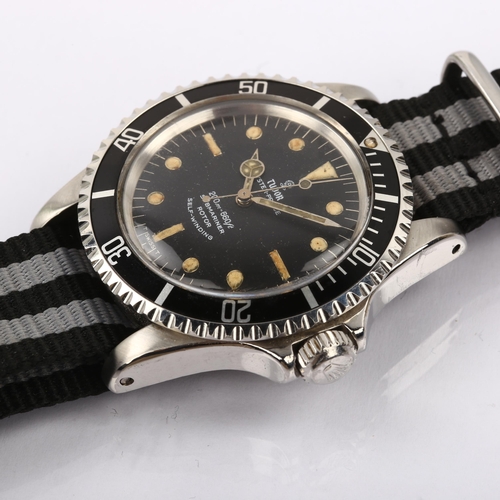 1002 - TUDOR - a stainless steel Submariner Oyster Prince automatic wristwatch, ref. 7928, circa 1967, blac... 