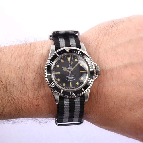 1002 - TUDOR - a stainless steel Submariner Oyster Prince automatic wristwatch, ref. 7928, circa 1967, blac... 