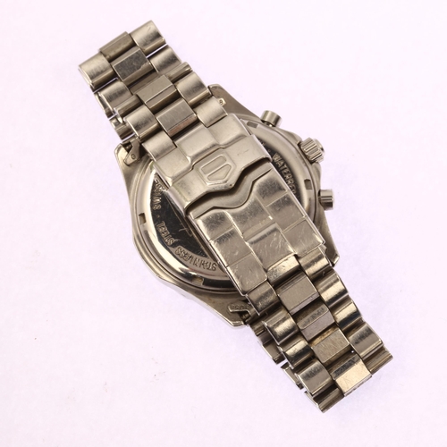 1028 - TAG HEUER - a stainless steel Professional 200M quartz chronograph bracelet watch, ref. CK1112, blue... 