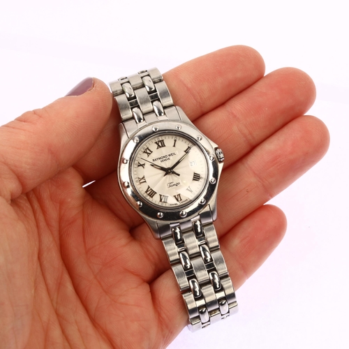 1049 - RAYMOND WEIL - a lady's stainless steel Tango Collection quartz bracelet watch, ref. 5390, silvered ... 