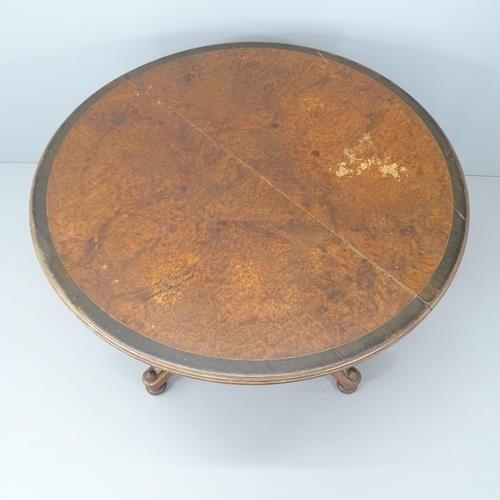 2072 - A late Victorian Aesthetic Movement Gillows figured walnut centre table, stamped Gillow & Co L5773. ... 