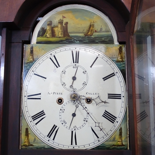 2141 - JAMES PIRIE OF CULLEN, a 19th century Scottish mahogany cased eight day longcase clock, with 12