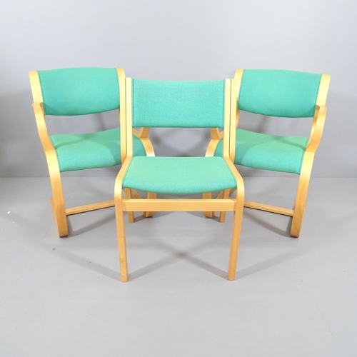 2041 - A pair of Danish bent ply cantilever armchairs by Rud Thygesen and Johnny Sorensen for Magnus Olesen... 