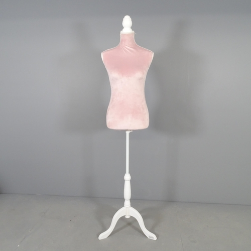 2502 - A modern shop display mannequin on stand. Height 165cm.