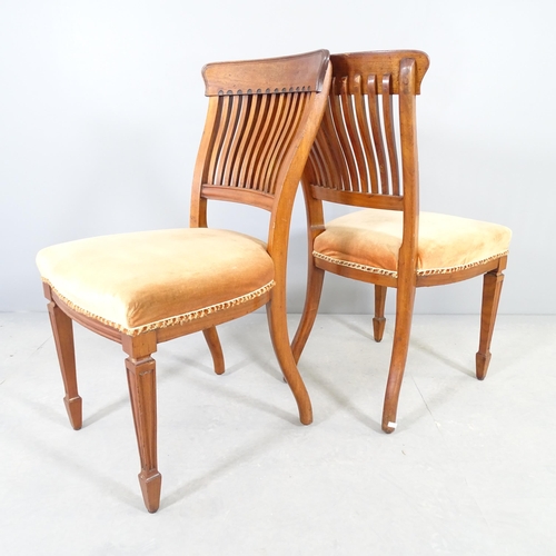 2544 - A set of 4 Victorian James Peddle dining chairs in the manner of E. W. Godwin