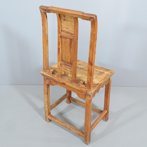 2265 - A modern hardwood Chinese side chair.