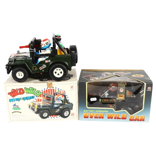 101 - A Vintage Cheng Shing Toys battery-operated Wild Willy jeep, complete in original box, and a 1985 Ku... 