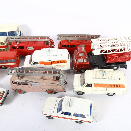 110 - DINKY - a quantity of Dinky Toys and Dinky Supertoys, mostly emergency service related in nature, in... 