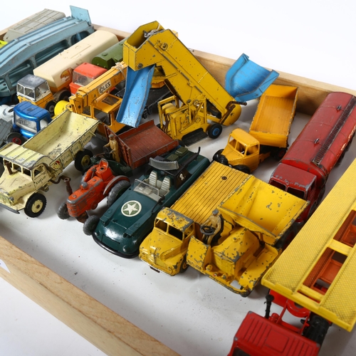 114 - DINKY - a group of loose Dinky and Corgi vehicles, including Dinky Toys armoured command car, Dinky ... 