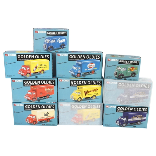 119 - CORGI - GOLDEN OLDIES - a quantity of boxed Corgi diecast vehicles, various vans with associated Vin... 